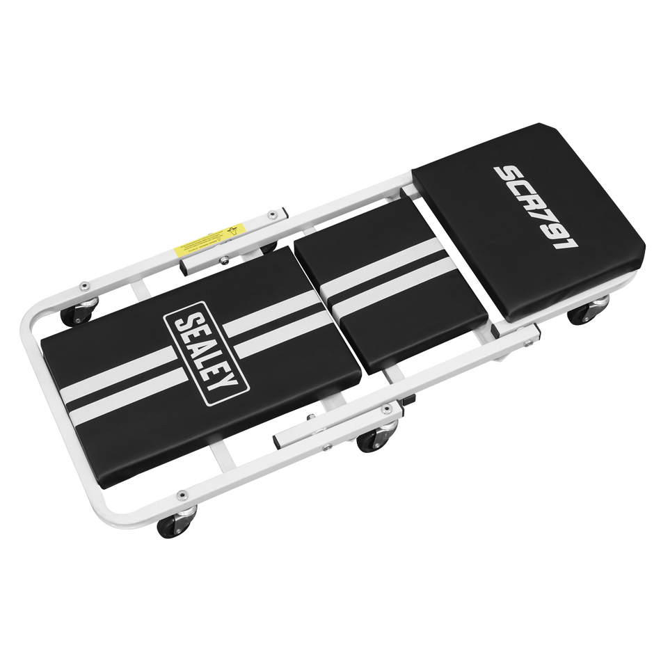 SCR791 Compact Steel Creeper/Seat with 6 Wheels