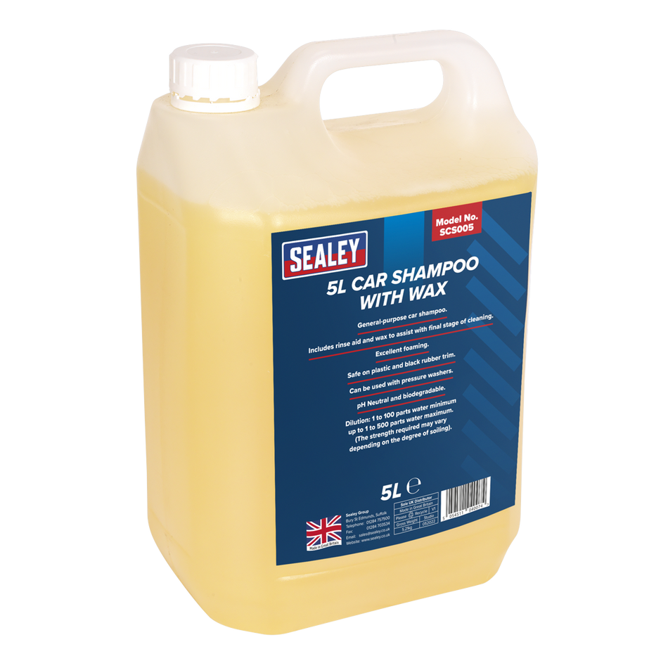 SCS005 Car Shampoo with Wax 5L