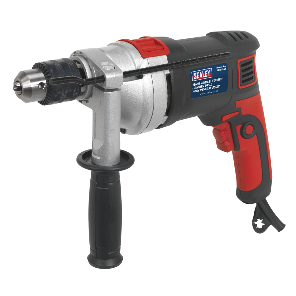 SD800 13mm Variable Speed Hammer Drill with Reverse 850W/230V