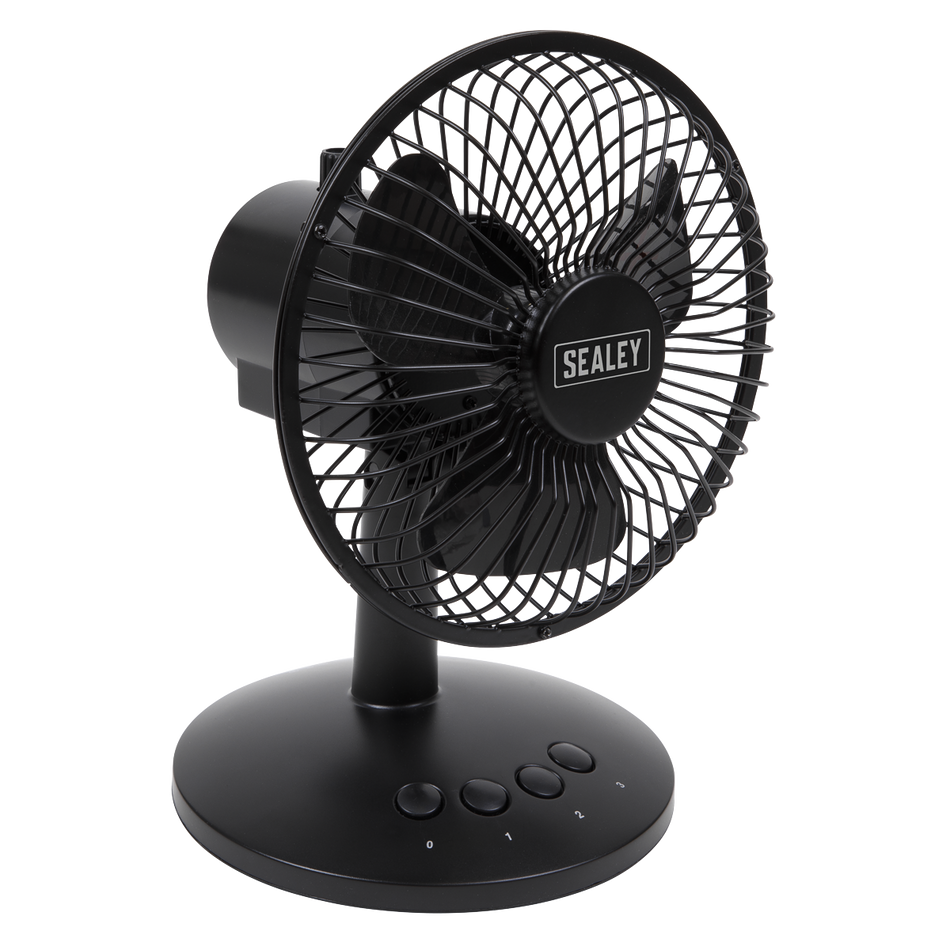 SFF6USB 3-Speed Oscillating USB Desk Fan 6"