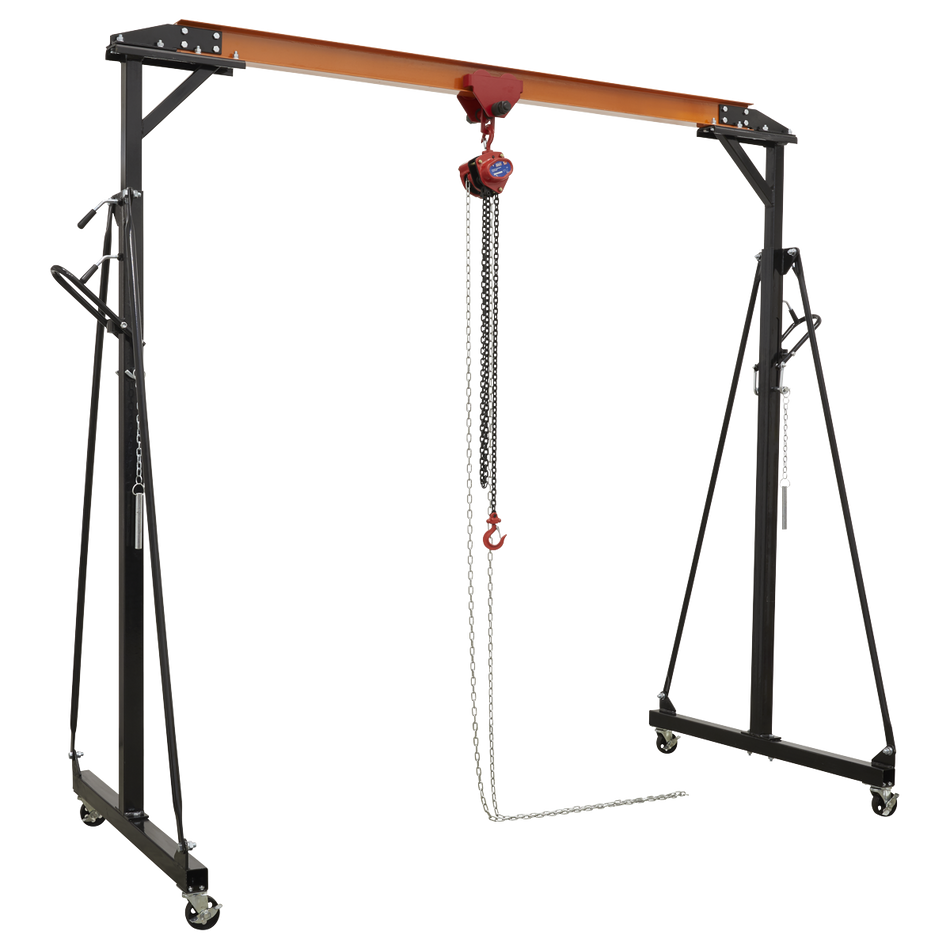 SG500KIT Portable Lifting Adjustable Gantry Frame 0.5 Tonne & Hoist Combo