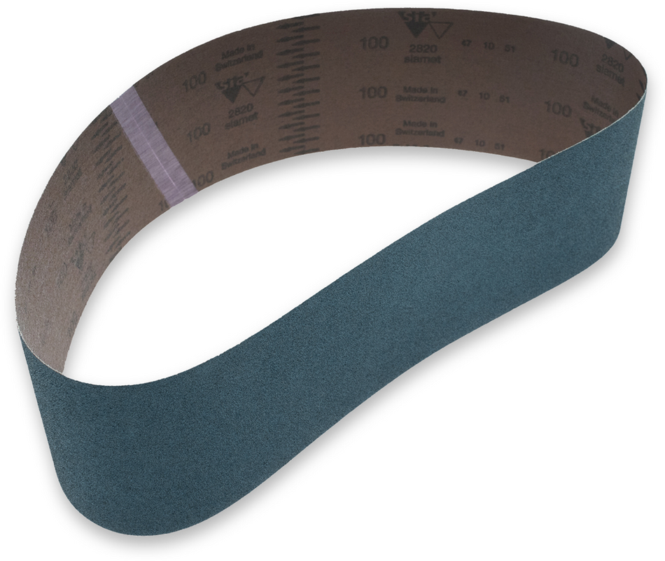 2820 siamet narrow edge and long belts  100 x 915 mm  Grit 60