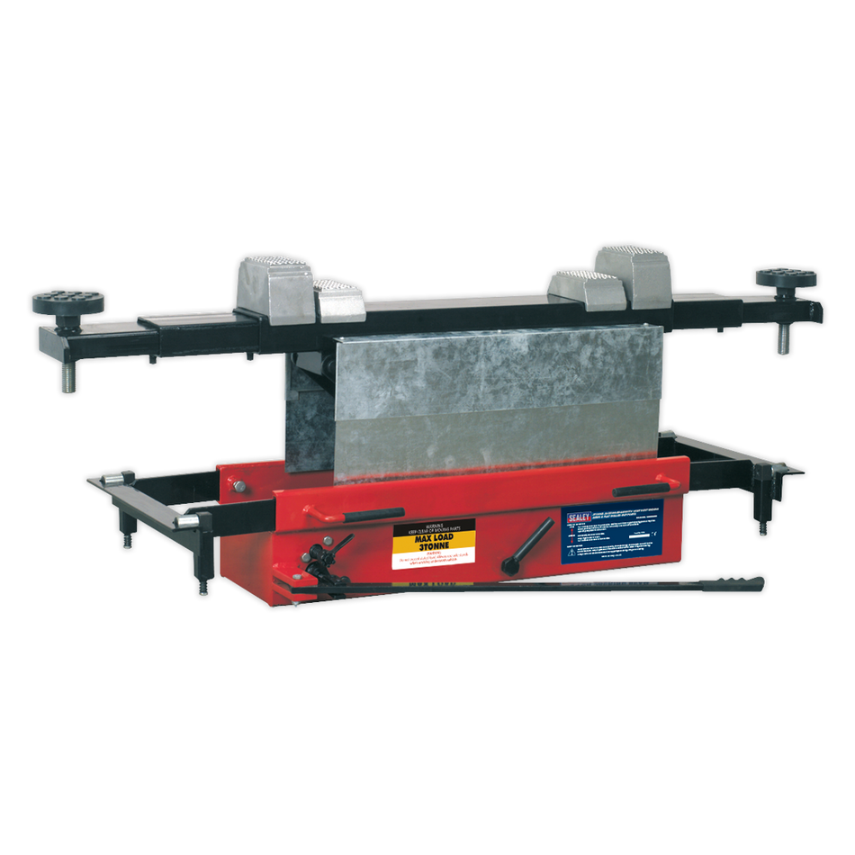 SJBEX300 Jacking Beam 3 Tonne with Arm Extenders & Flat Roller Supports