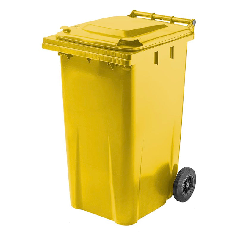 TYGRIS 2 Wheeled Bin - Yellow 240L