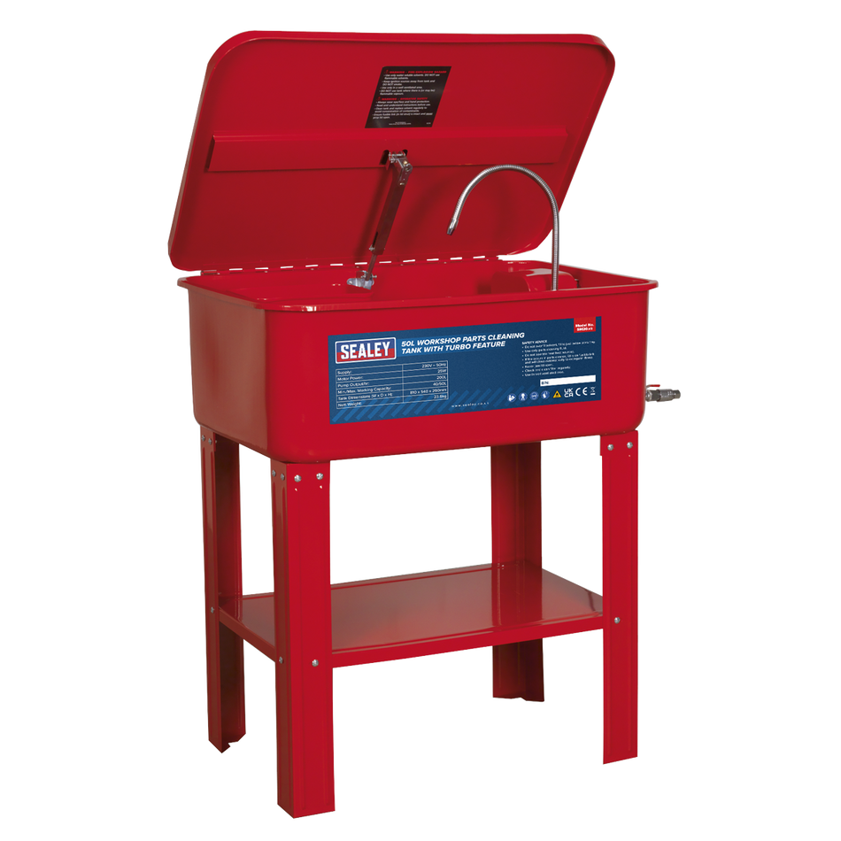 SM20 Workshop Parts Washer with Turbo Feature 50L
