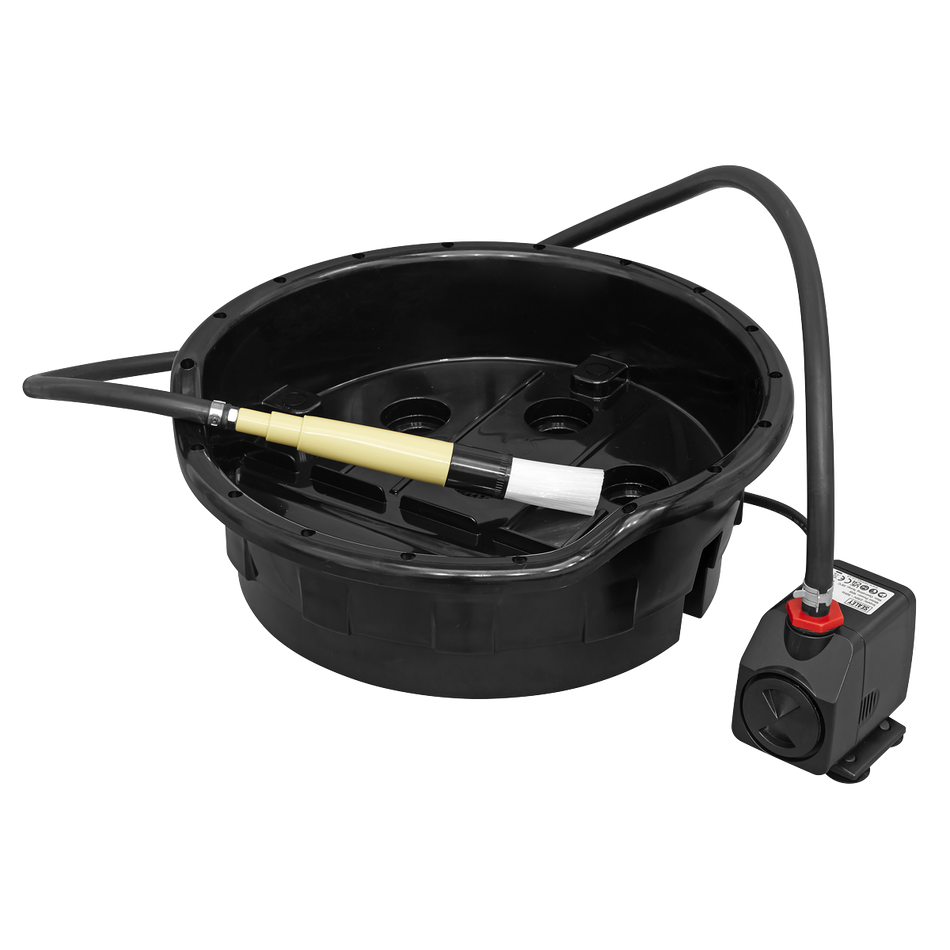 SM220 Portable Parts Washer Bucket with Brush 14L