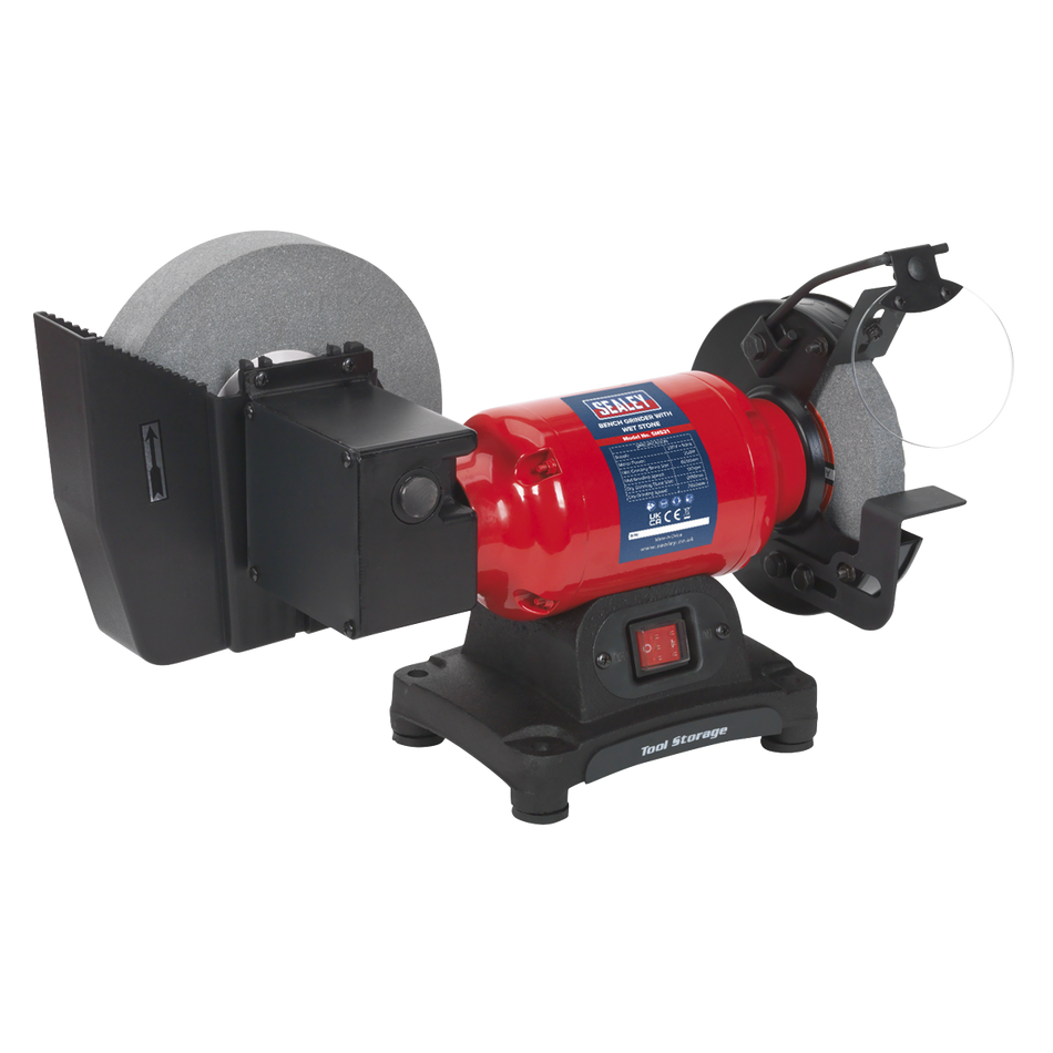 SM521 200/150mm Wet & Dry Bench Grinder 250W/230V