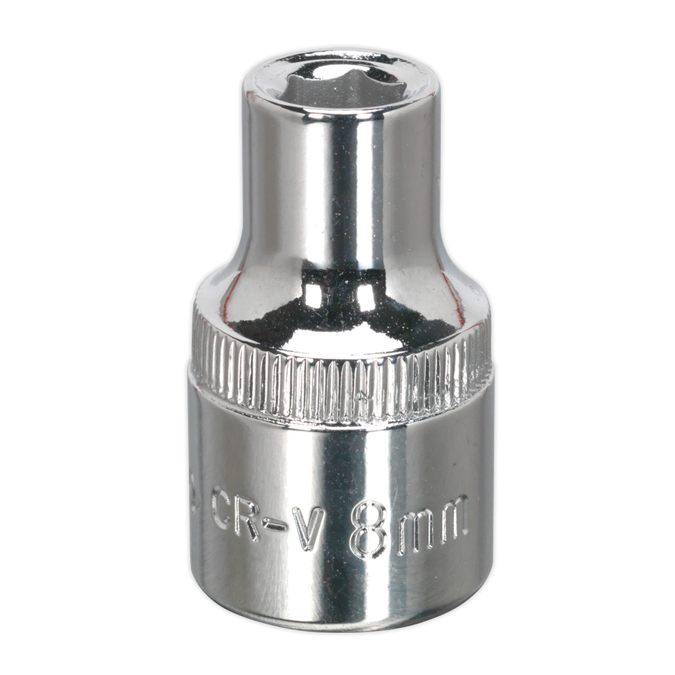 SP1208 Premier Fully Polished Socket 1/2"Sq Drive 8mm