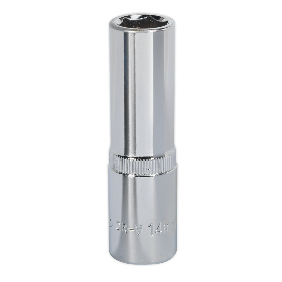 SP1214D Premier Fully Polished Deep Socket 1/2"Sq Drive 14mm