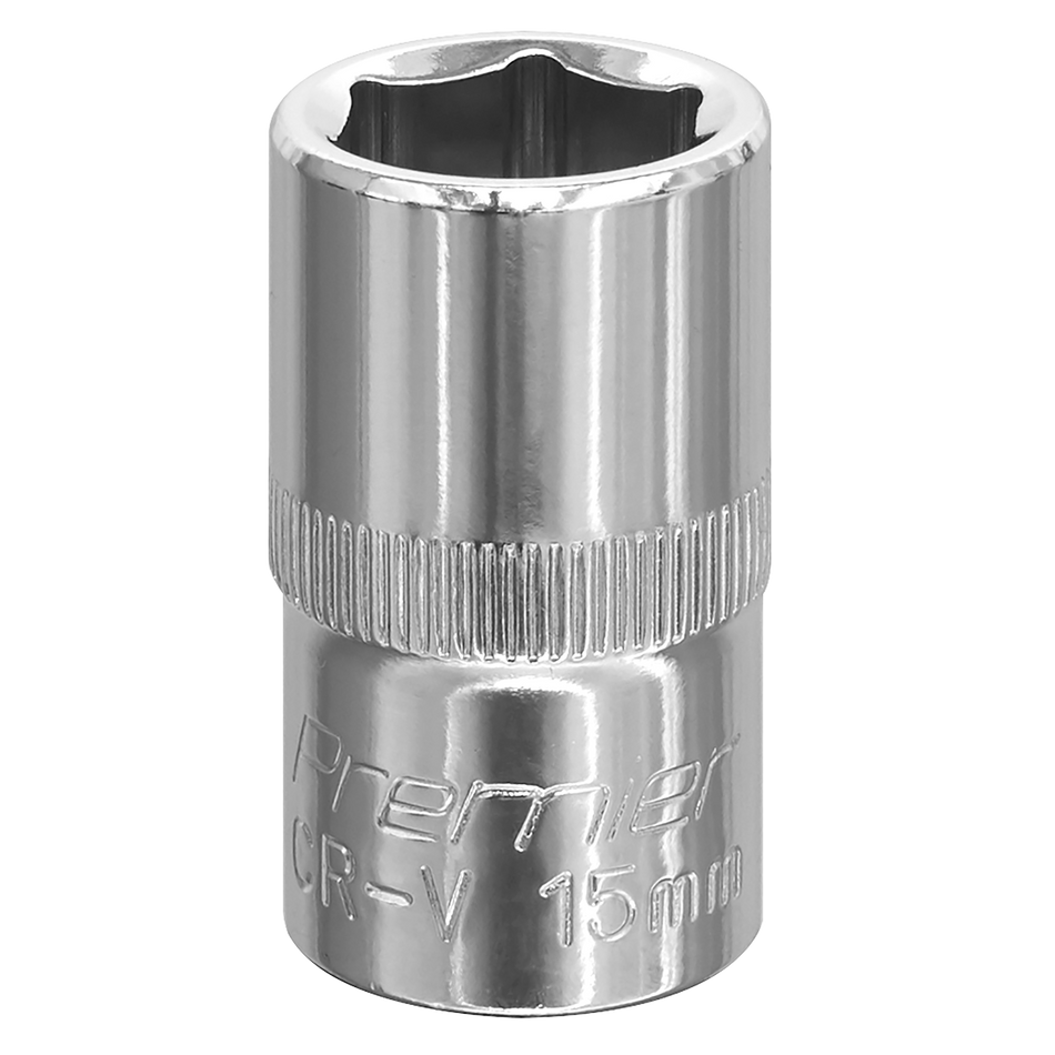 SP1215 Premier Fully Polished Socket 1/2"Sq Drive 15mm