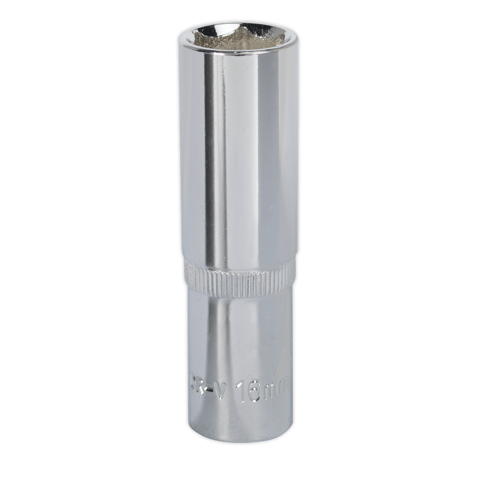 SP1216D Premier Fully Polished Deep Socket 1/2"Sq Drive 16mm