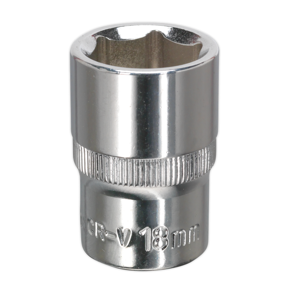 SP1218 Premier Fully Polished Socket 1/2"Sq Drive 18mm