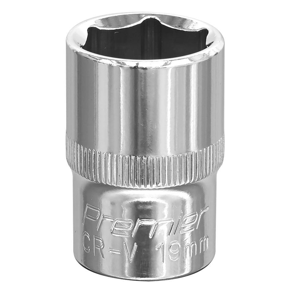 SP1219 Premier Fully Polished Socket 1/2"Sq Drive 19mm