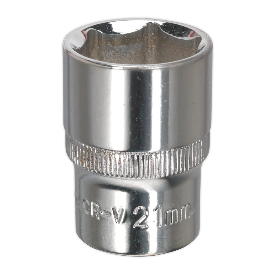 SP1221 Premier Fully Polished Socket 1/2"Sq Drive 21mm