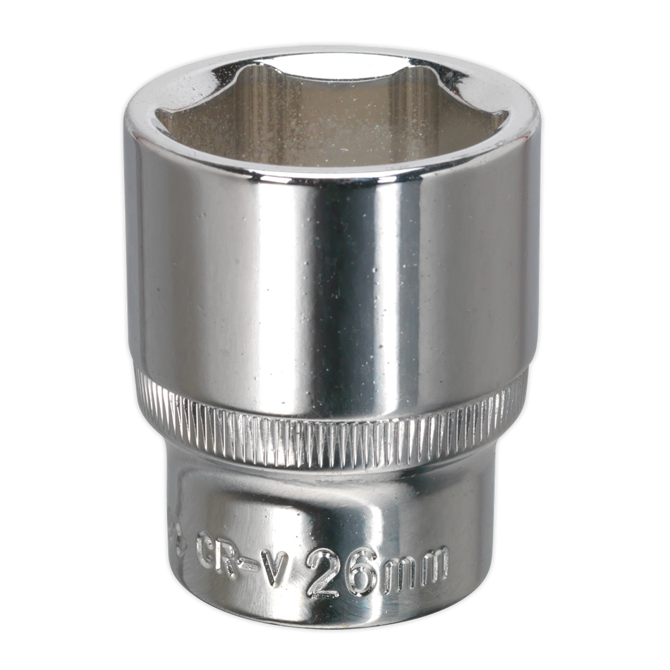 SP1226 Premier Fully Polished Socket 1/2"Sq Drive 26mm