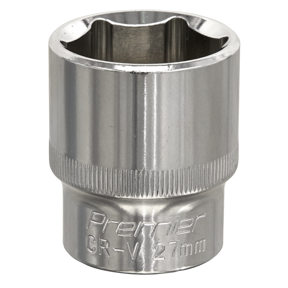 SP1227 Premier Fully Polished Socket 1/2"Sq Drive 27mm