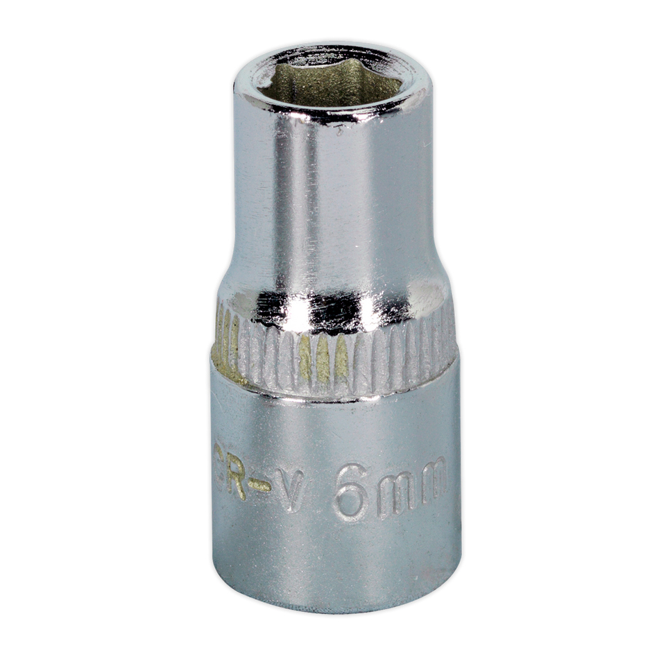 SP1406 Premier Fully Polished Socket 1/4"Sq Drive 6mm