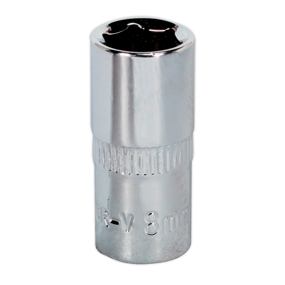 SP1408 Premier Fully Polished Socket 1/4"Sq Drive 8mm