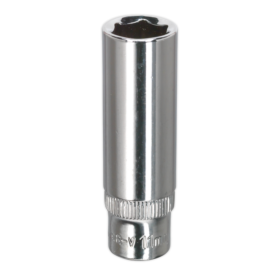 SP1411D Premier Fully Polished Deep Socket 1/4"Sq Drive 11mm