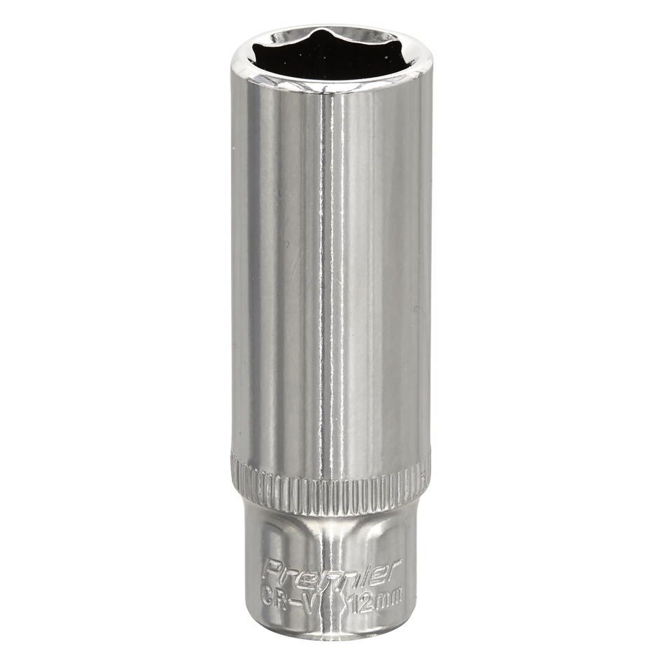 SP1412D Premier Fully Polished Deep Socket 1/4"Sq Drive 12mm