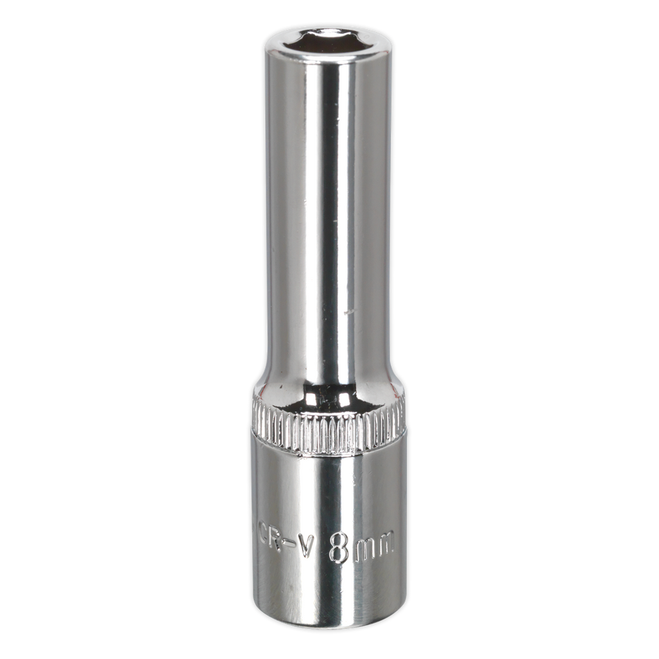 SP3808D Premier Fully Polished Deep Socket 3/8"Sq Drive 8mm