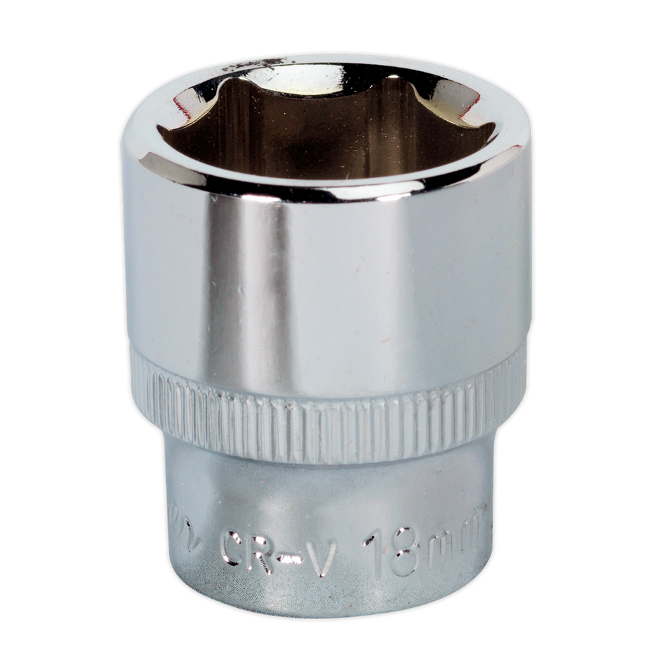 SP3818 Premier Fully Polished Socket 3/8"Sq Drive 18mm