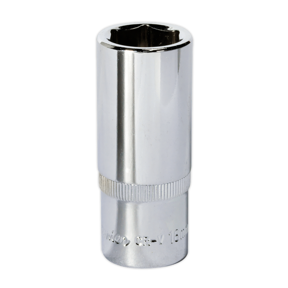 SP3818D Premier Fully Polished Deep Socket 3/8"Sq Drive 18mm