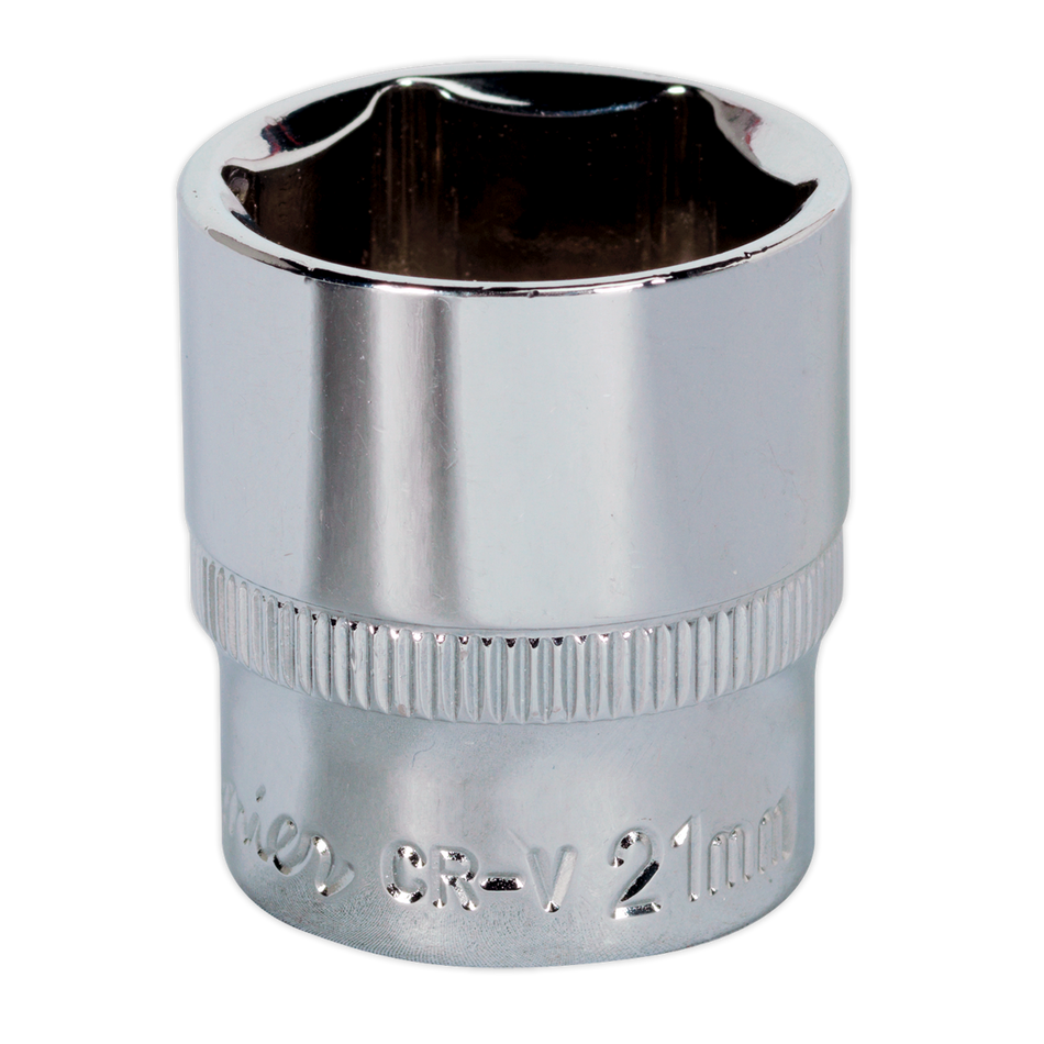 SP3821 Premier Fully Polished Socket 3/8"Sq Drive 21mm