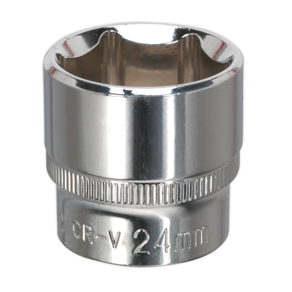SP3824 Premier Fully Polished Socket 3/8"Sq Drive 24mm