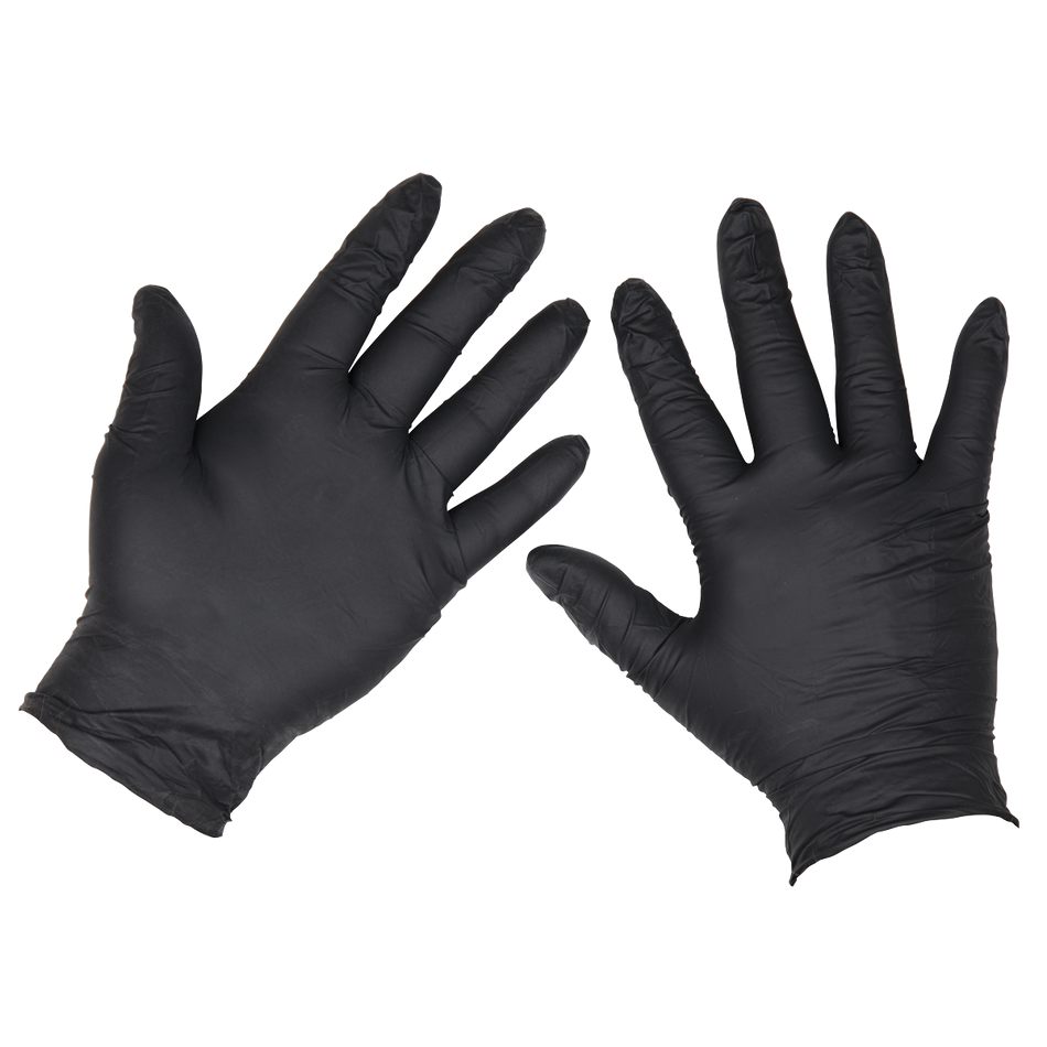 SSP60L Extra-Thick Powder-Free Disposable Nitrile Gloves Large (Pack 100)