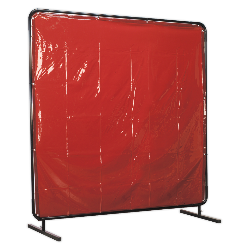 SSP992 Workshop Welding Curtain & Frame 1.8 x 1.75m - EN ISO 25980:2014