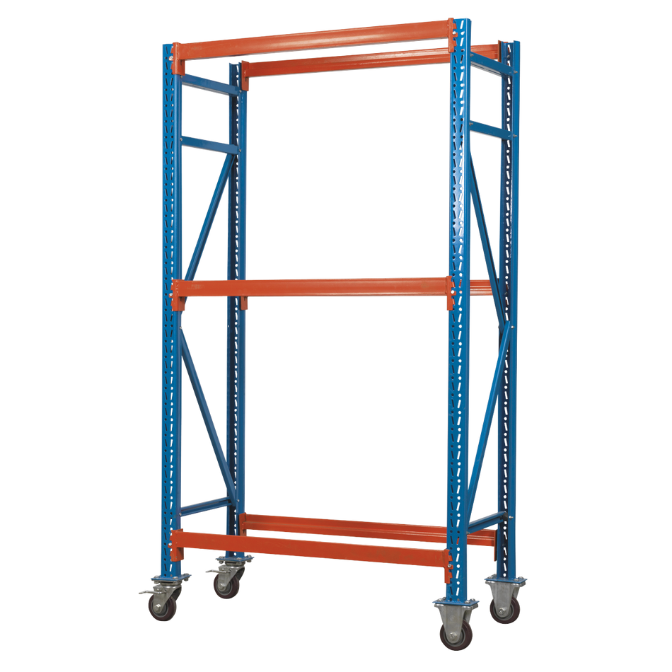 STR007 2-Level Mobile Tyre Rack 200kg Capacity Per Level