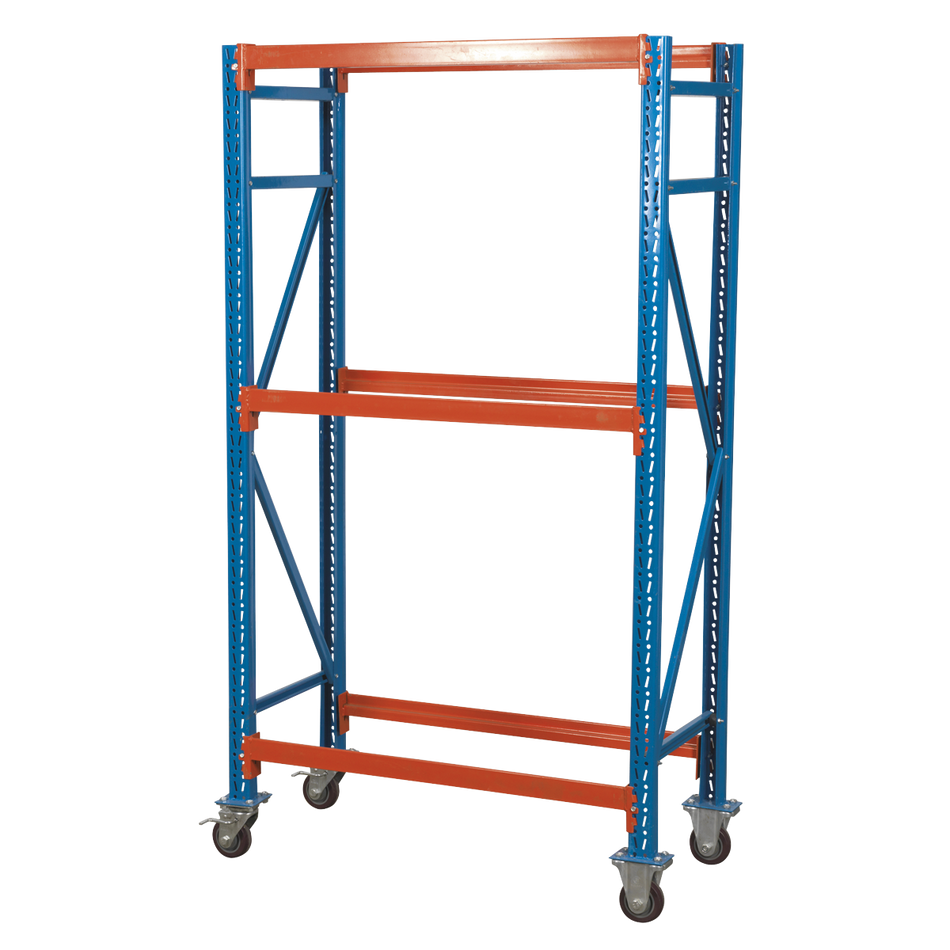 STR007 2-Level Mobile Tyre Rack 200kg Capacity Per Level