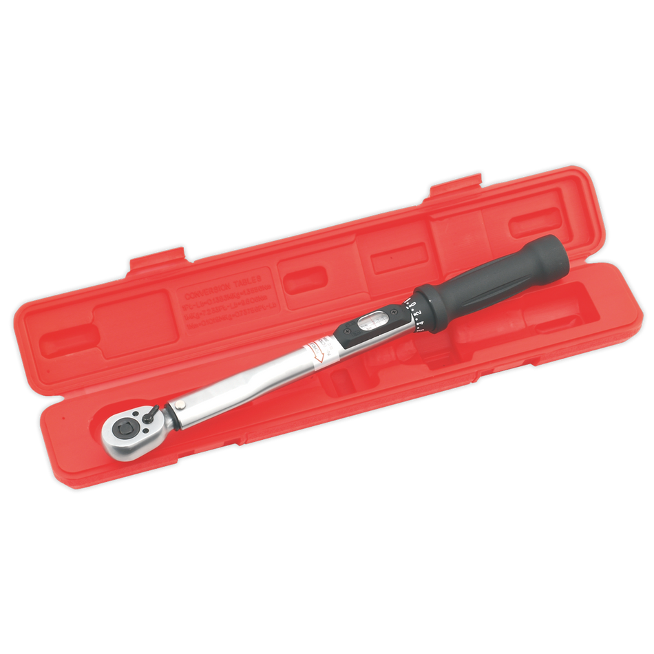 STW200 Premier Calibrated Locking Micrometer Style Torque Wrench 3/8"Sq Drive10-110Nm