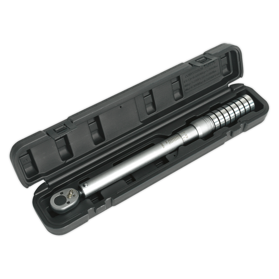 STW703 Premier Calibrated Micrometer Style Torque Wrench1/2"Sq Drive 40-200Nm