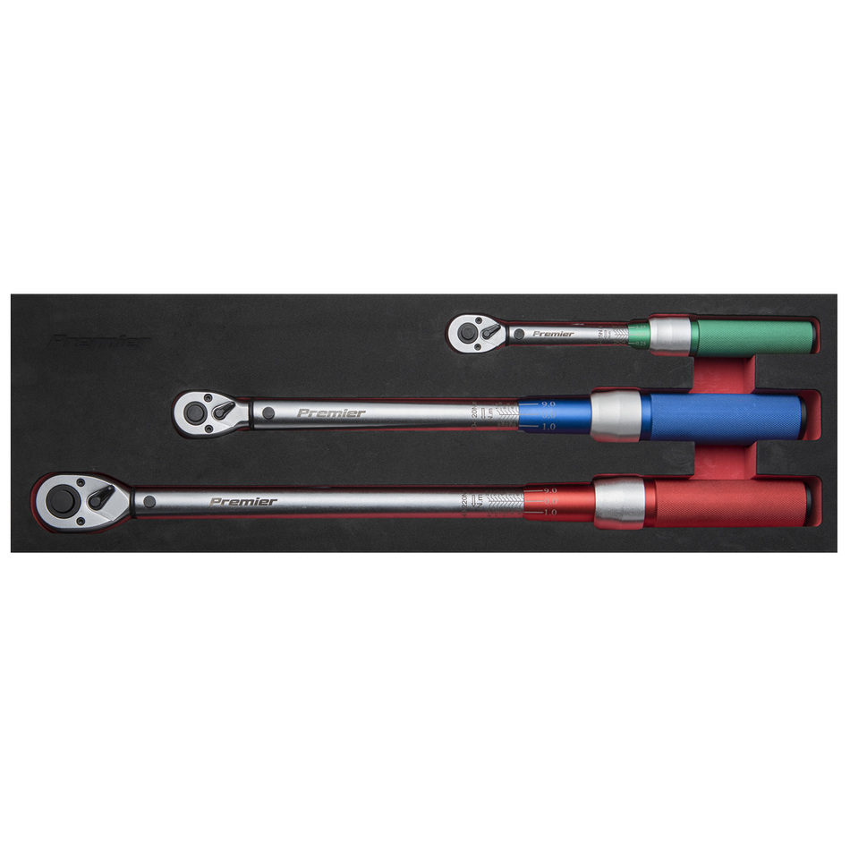 STW900SET Premier Calibrated Micrometer Torque Wrench Set 3pc