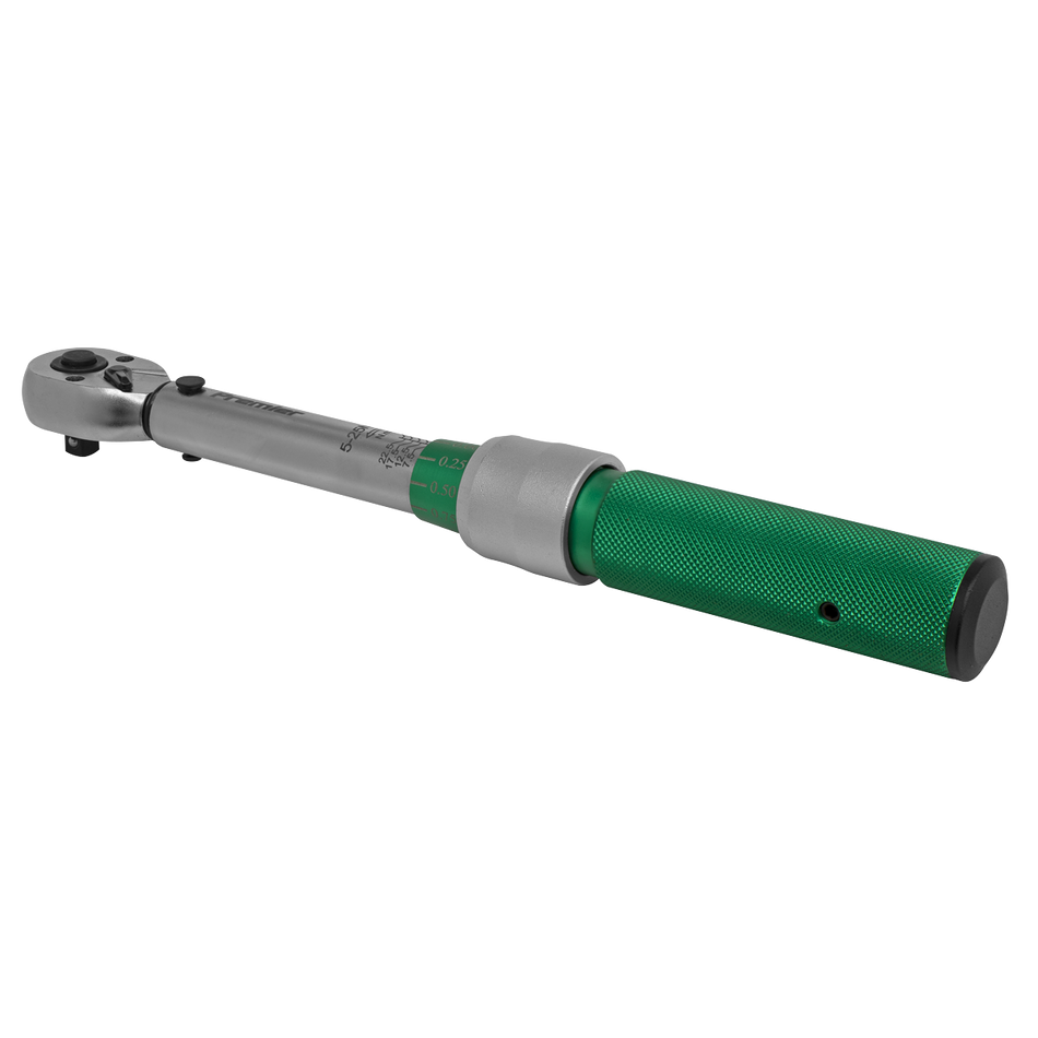 STW901 Premier Calibrated Micrometer Torque Wrench 1/4"Sq Drive 5-25Nm