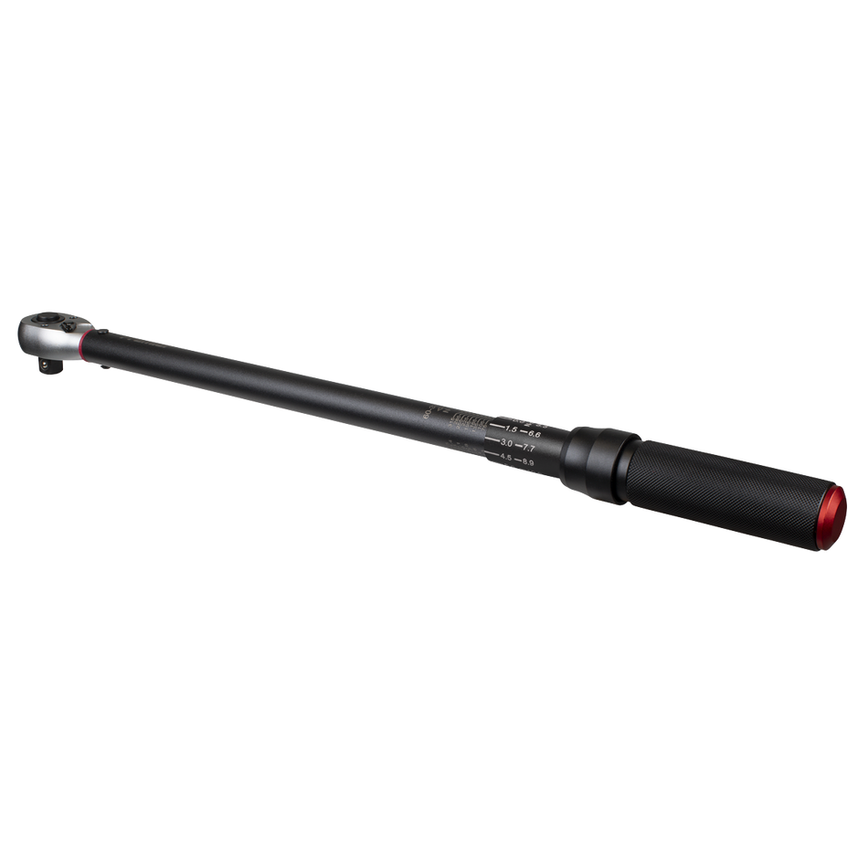 STW905B Torque Wrench Micrometer 1/2"Sq Drive Calibrated 60-330Nm - Premier Black