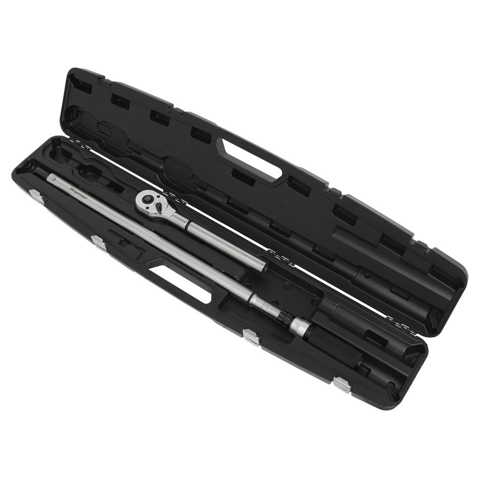 STW907 Premier Calibrated Micrometer Torque Wrench 3/4"Sq Drive 160-800Nm