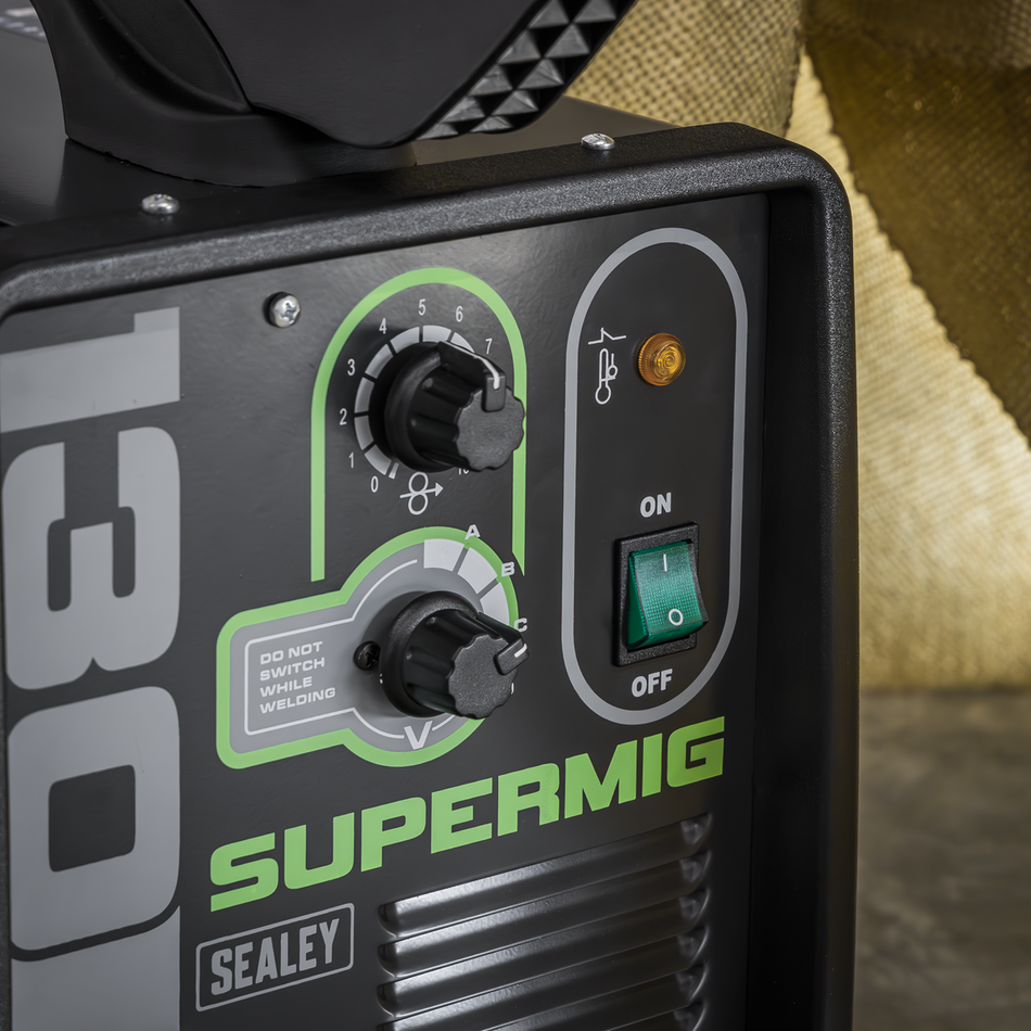 SUPERMIG130 Mini Portable Gas/Gasless MIG Welder 130A 230V