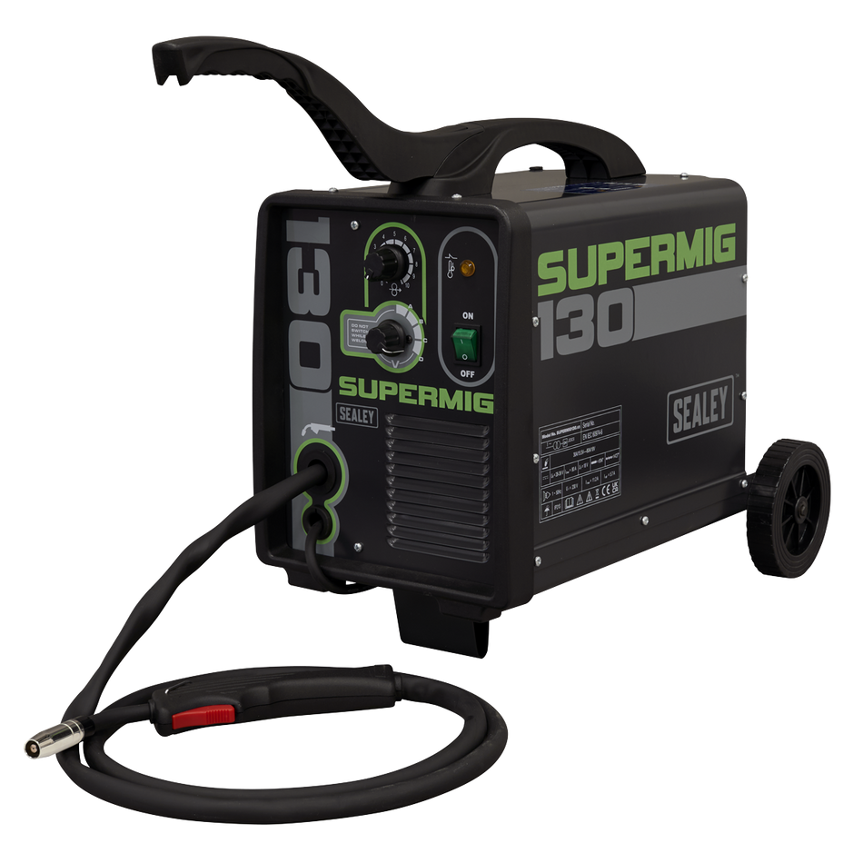 SUPERMIG130 Mini Portable Gas/Gasless MIG Welder 130A 230V