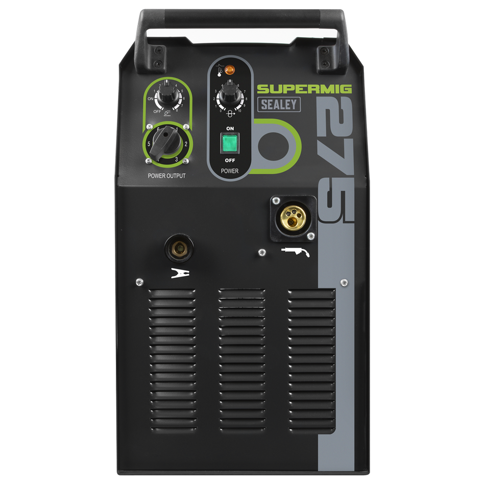 SUPERMIG275 Professional Gas/Gasless MIG Welder with Binzel Euro Torch 270A 230V