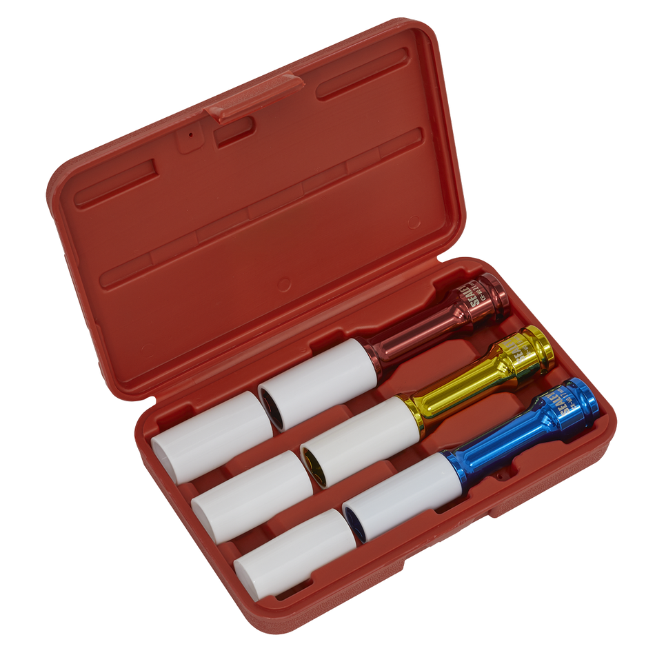 SX031D Alloy Wheel Impact Socket Set 1/2"Sq Drive 3pc