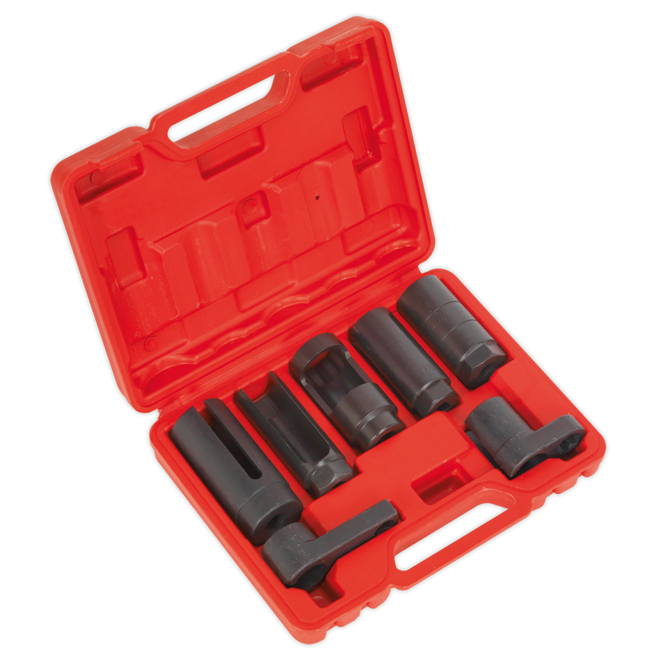 SX032 Oxygen Sensor Socket Set 3/8" & 1/2"Sq Drive 7pc