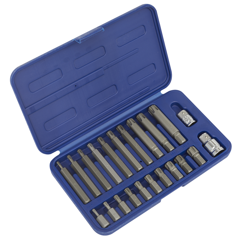 SX105 Premier Ribe Bit Set 3/8" & 1/2"Sq Drive 22pc