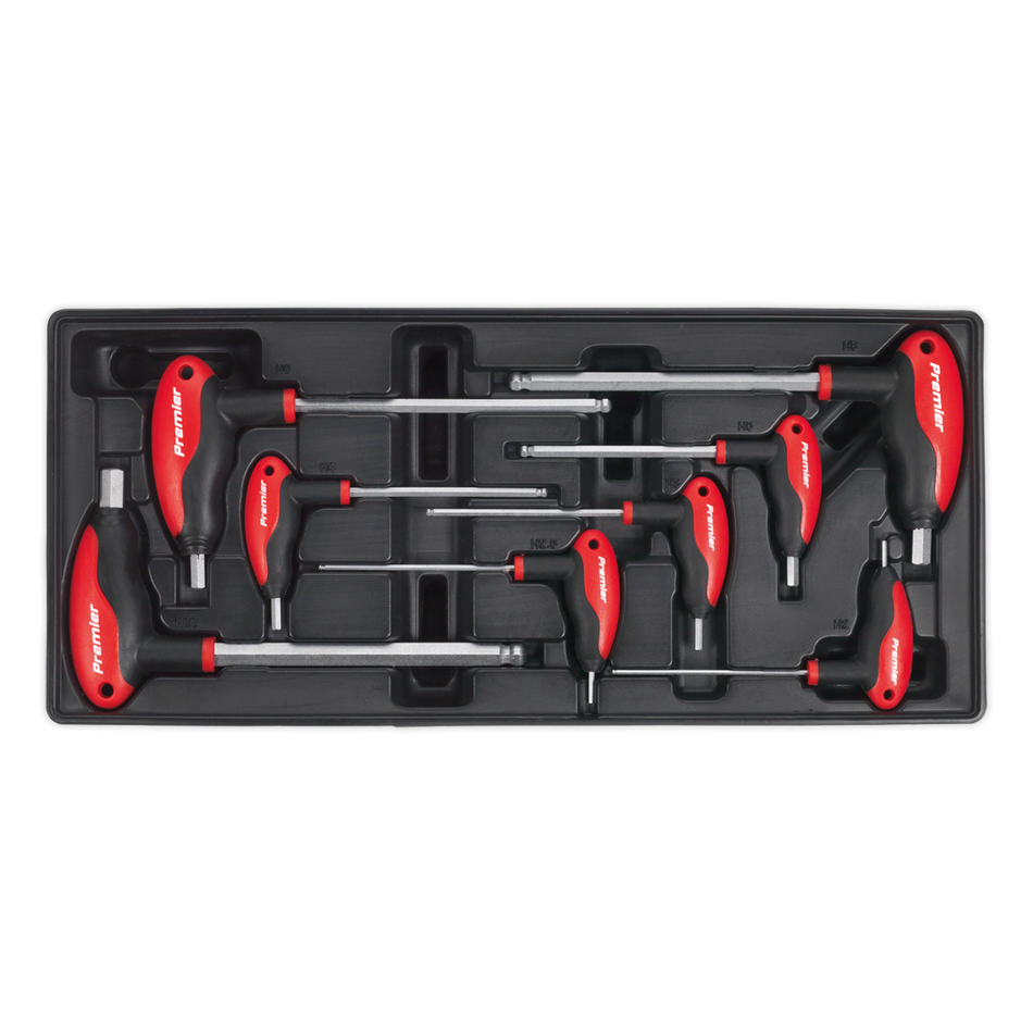 TBT06 Premier T-Handle Ball-End Hex Key Set with Tool Tray 8pc