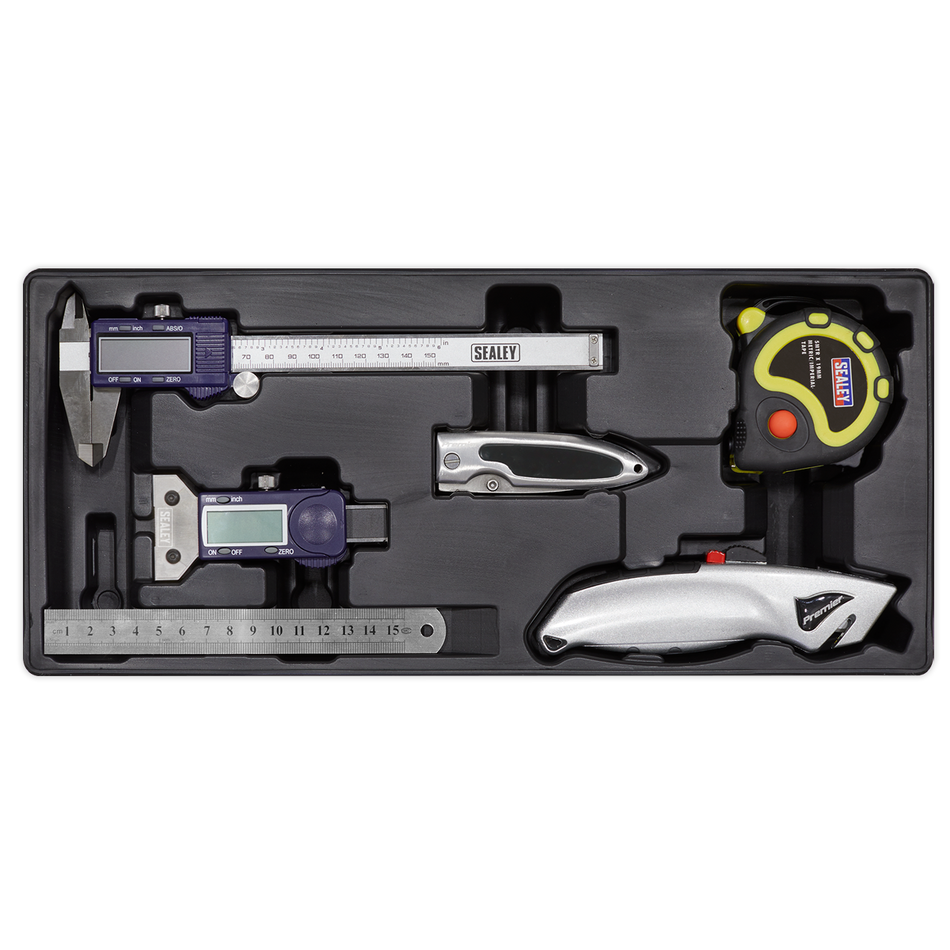 TBT12 Premier Measuring & Cutting Set with Tool Tray 6pc