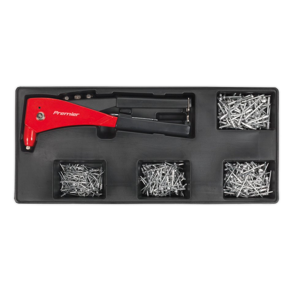 TBT15 Premier Riveter & Assorted Rivet Set with Tool Tray 400pc
