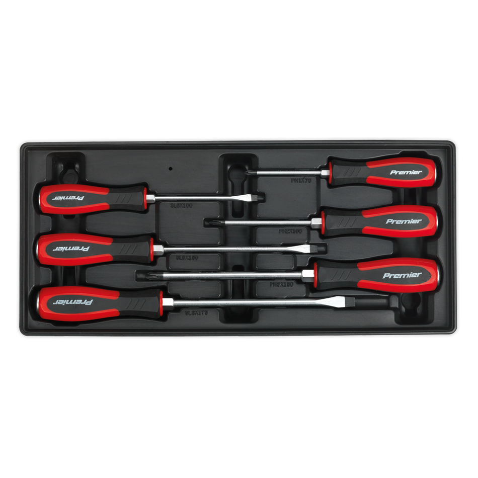TBT29 Premier Hammer-Thru Screwdriver Set with Tool Tray 6pc