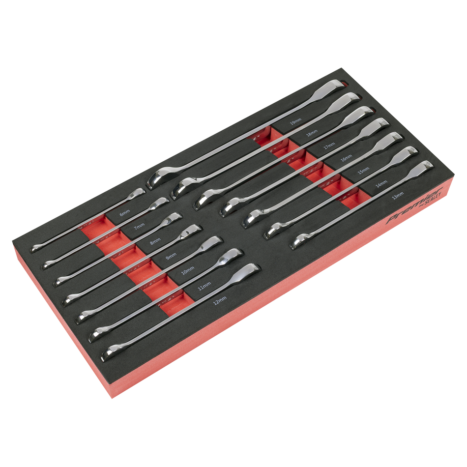 TBT49 Ratchet Spanner Set with Tool Tray 14pc